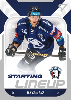 Jan Schleiss Plzen Tipsport ELH 2022/23 SportZoo 2. serie Starting LINEUP #SL-54